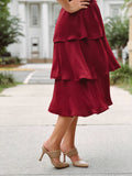 Womens Tiered Satin Dress (2 colors)