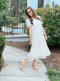 CLEARANCE! Womens Contrast Ivory Lace Dress