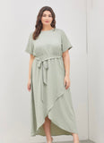 CLEARANCE! Womens Faux Wrap Maxi Dress (Plus Sizes Only)