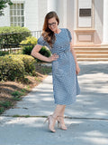 CLEARANCE! Womens Navy Gingham Dress